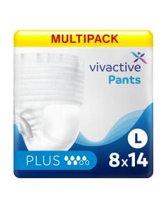 Multipack 8x Vivactive Pants Plus Large (1590ml) 14 Pièces