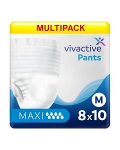 Multipack 8x Vivactive Pants Maxi Medium (2200ml) 10 Pièces