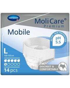 MoliCare Premium Mobile Pants 6 Drops Large (1963ml) 14 Pièces