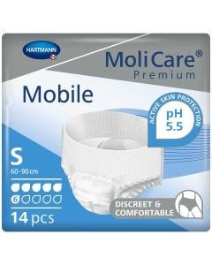 MoliCare Premium Mobile Pants 6 Drops Small (1475ml) 14 Pièces