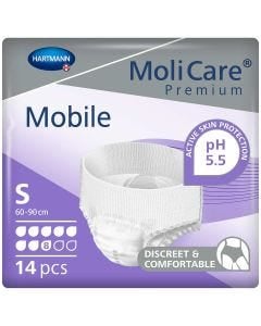 MoliCare Premium Mobile Pants 8 Drops Small (1791ml) 14 Pièces