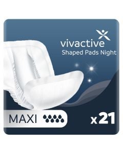 Vivactive Shaped Pads Night Maxi (3500ml) 21 Pièces