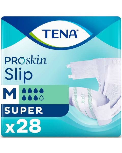 TENA Slip Super M (2450ml) 28 Pièces