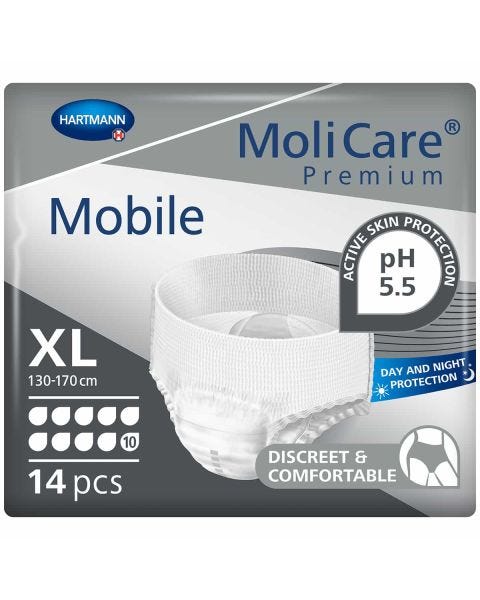 MoliCare Premium Mobile Pants 10 Gouttes XL (2757ml) 14 Pièces