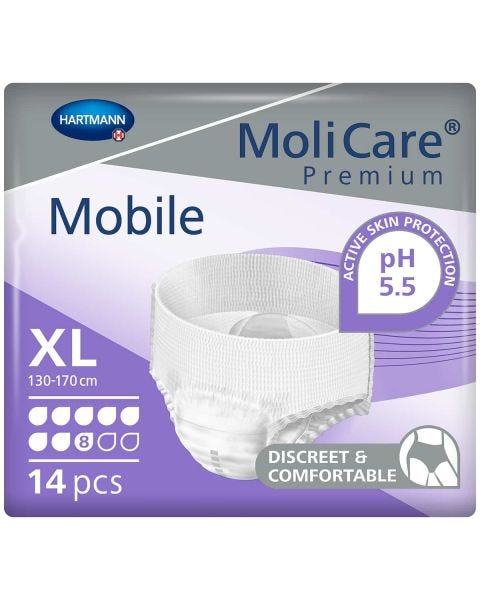 MoliCare Premium Mobile Pants 8 Gouttes XL (2421ml) 14 Pièces