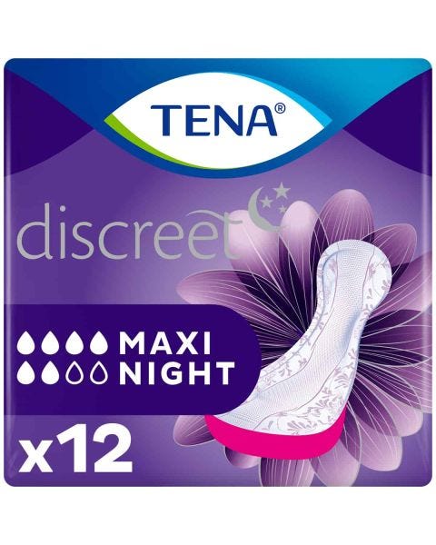 TENA Discreet Maxi Nuit (930ml) 12 Pièces