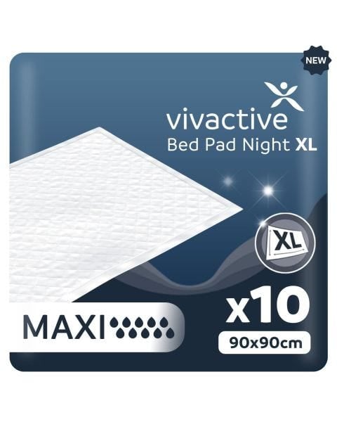 Alèses Vivactive Maxi Nuit XL 90x90cm (3000ml) 10 Pièces