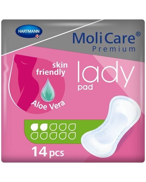 MoliCare Premium Lady Pad 2 Gouttes (330ml) 14 Pièces