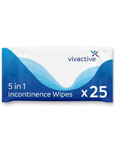 Vivactive Lingettes Humides 5-en-1 (25 Pièces)