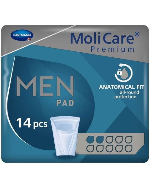 MoliCare Premium Men Pad 2 Gouttes (330ml) 14 Pièces