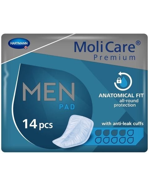 MoliCare Premium Men Pad 4 Gouttes (546ml) 14 Pièces