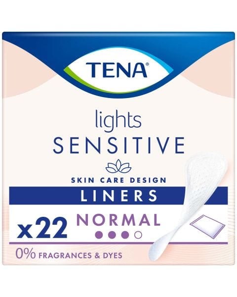 TENA Lights Sensitive Protège-slip Normal (92ml) 22 Pièces