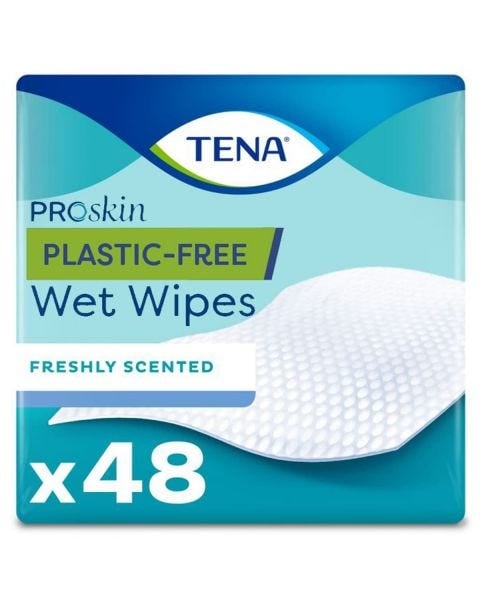 TENA Wet Wipes - Lingettes Humides 48 Pièces