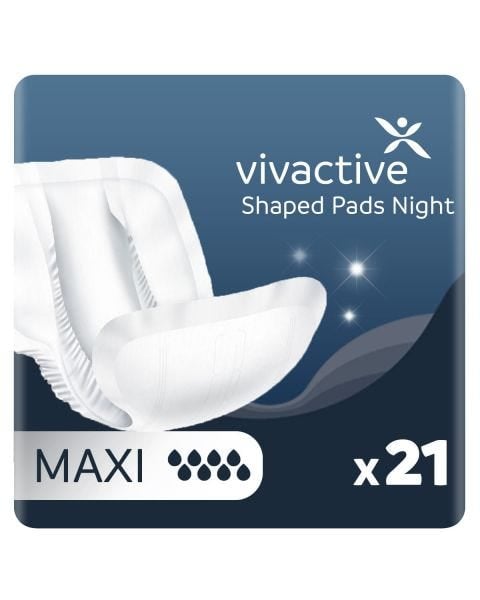 Vivactive Shaped Pads Nuit Maxi (3500ml) 21 Pièces